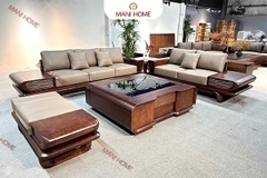 BỘ SOFA GỖ SỒI CAO CẤP MTKC036