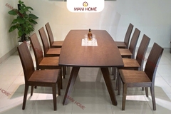 BỘ BÀN ĂN GỖ SỒI CAO CẤP 6 GHẾ GV005 – MTK H012.M1