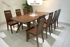 BỘ BÀN ĂN GỖ SỒI CAO CẤP 6 GHẾ GV010.M2 – MTK H012.M1