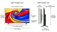 Google Tivi TCL QLED 43 Icnh 43P7L