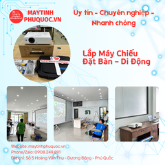 Lắp Máy Chiếu Đặt Bàn – Di Động – Dịch Vụ Thi Công Lắp Đặt Phú Quốc | Máy Tính Phú Quốc | Vi Tính Hải Đăng