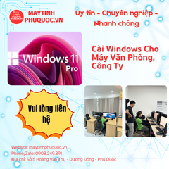 Cài Windows Cho Máy Văn Phòng, Công Ty – Dịch Vụ Hỗ Trợ Cài Đặt Phú Quốc | Máy Tính Phú Quốc | Vi Tính Hải Đăng