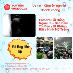 Camera Lỗi Hồng Ngoại IR – Ban Đêm Tối Đen / IR Không Bật / Hình Mờ Trắng – Dịch Vụ Sửa Chữa Phú Quốc | Máy Tính Phú Quốc | Vi Tính Hải Đăng