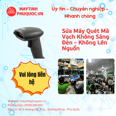 Sửa Máy Quét Mã Vạch Không Sáng Đèn – Không Lên Nguồn – Dịch Vụ Sửa Chữa Phú Quốc | Máy Tính Phú Quốc | Vi Tính Hải Đăng