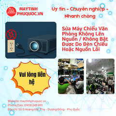 Sửa Máy Chiếu Văn Phòng Không Lên Nguồn / Không Bật Được Do Đèn Chiếu Hoặc Nguồn Lỗi – Dịch Vụ Sửa Chữa Phú Quốc | Máy Tính Phú Quốc | Vi Tính Hải Đăng
