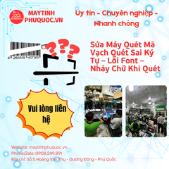 Sửa Máy Quét Mã Vạch Quét Sai Ký Tự – Lỗi Font – Nhảy Chữ Khi Quét – Dịch Vụ Sửa Chữa Phú Quốc | Máy Tính Phú Quốc | Vi Tính Hải Đăng