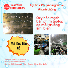 Oxy hóa mạch bàn phím laptop do môi trường ẩm, biển – Dịch Vụ Sửa Chữa Laptop Phú Quốc | Máy Tính Phú Quốc | Vi Tính Hải Đăng
