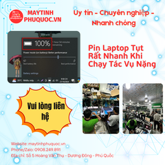 Pin Laptop Tụt Rất Nhanh Khi Chạy Tác Vụ Nặng – Dịch Vụ Sửa Chữa Laptop Phú Quốc | Máy Tính Phú Quốc | Vi Tính Hải Đăng