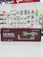 Bàn phím Cơ không dây E-DRA EK368L BeTa (Grey-White) Blue