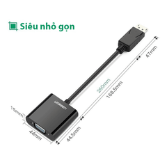 Cáp Chuyển DisplayPort Sang VGA UGREEN 20415 Full HD 1080P | Phú Quốc