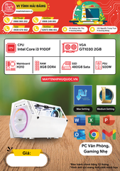 PC Văn Phòng – Gaming Nhẹ i3 9100F | Hiệu Năng Ổn Định – Giá Tốt Tại Máy Tính Hải Đăng Phú Quốc