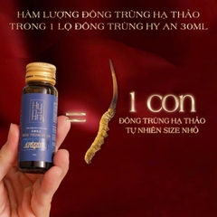 Đông trùng Hy An (6 lọ) - thức uống bảo vệ sức khoẻ, tăng tường thể lực, phục hồi nhanh, nuôi dưỡng làn da, cải thiện trí não, tim mạch, dongtrunghathao sam  hanquoc đông  trùng hạ thảo vitamin