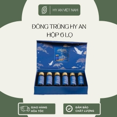 Đông trùng Hy An (6 lọ) - thức uống bảo vệ sức khoẻ, tăng tường thể lực, phục hồi nhanh, nuôi dưỡng làn da, cải thiện trí não, tim mạch, dongtrunghathao sam  hanquoc đông  trùng hạ thảo vitamin