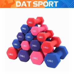 TẠ TAY GANG  BỌC CAO SU - TẠ VỎ NHÁM