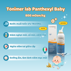 Tonimer Lab Panthexyl Baby Spray - Xịt mũi ưu trương giảm dịch nhầy do cảm lạnh, viêm mũi ở trẻ em và người lớn