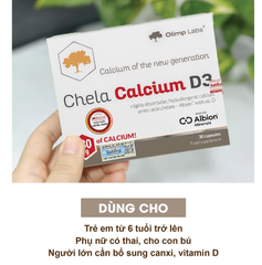 Canxi Chela Calcium D3 cho bé từ 6 tuổi và người lớn