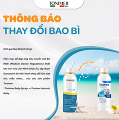 Tonimer Lab Baby Spray - Xịt mũi đẳng trương làm sạch, thông thoáng mũi dành cho trẻ (Dùng hàng ngày)