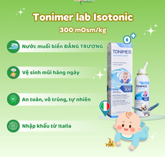 Tonimer Lab Baby Spray - Xịt mũi đẳng trương làm sạch, thông thoáng mũi dành cho trẻ (Dùng hàng ngày)