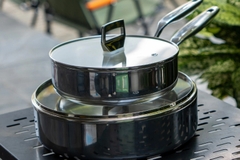 Vẻ đẹp của chảo inox 316 thành đứng, đáy phẳng của Haatz