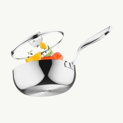 Chảo inox 316 đúc liền khối, sâu lòng, size 28cm