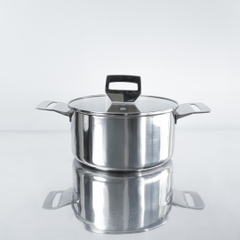 Nồi inox 316 đúc nguyên khối, size 22cm