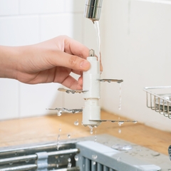 Máy xay đa năng 2 cối: inox lớn và thuỷ tinh nhỏ gọn