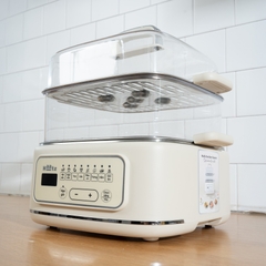 Nồi hấp 3 tầng đa chức năng, vỉ inox an toàn