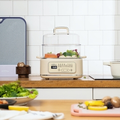 Nồi hấp 3 tầng đa chức năng, vỉ inox an toàn