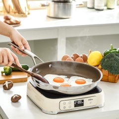 Chảo siêu chống dính Titanium Aura, size 28 cm, cạn lòng