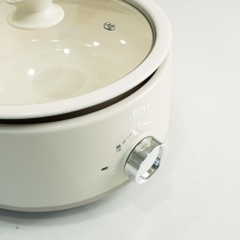 Nồi lẩu điện Hàn Quốc dung tích 5L, lòng gốm tháo rời