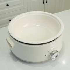 Nồi lẩu điện Hàn Quốc dung tích 5L, lòng gốm tháo rời