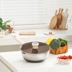 Chảo siêu chống dính Titanium Aura, size 24 cm, sâu lòng