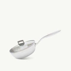 Chảo inox 316 đúc liền khối, sâu lòng, size 24cm