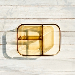 Bộ hộp cơm hổ phách và phụ kiện túi, đũa muỗng