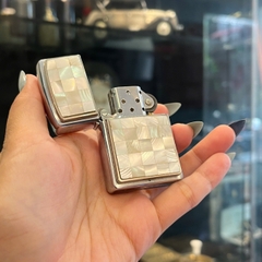 BẬT LỬA ZIPPO cẩn  đá xà cừ - ZIPPO LIGHTER