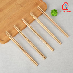 Đũa Tre Trơn Mộc Tự Nhiên 24cm Kháng Khuẩn An Toàn Hộp 10 Đôi