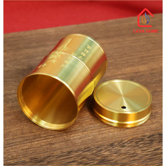 Hộp Đựng Tăm Đồng Thau Hình Trúc Cao Cấp