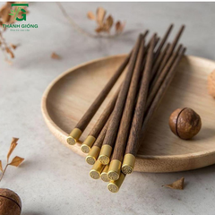 Đũa Gỗ Cánh Gà Tự Nhiên Chữ Phúc Hộp 10 Đôi