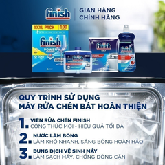 Viên Rửa Bát Finish Powerball Power Essential 100 viên hương Chanh