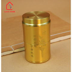 Hộp Đựng Tăm Đồng Thau Hình Trúc Cao Cấp