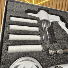 Bộ Vòi Hoa Sen Tăng Áp & Vòi Xịt Vệ Sinh POLOUSASP Devil Supercharged Gun, lọc cặn canxi