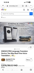 Máy phiên dịch cầm tay thông minh ENENCE, hàng Ebay Mỹ