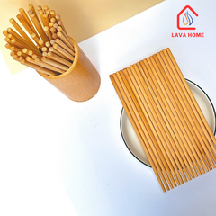 Đũa Tre Trơn Mộc Tự Nhiên 24cm Kháng Khuẩn An Toàn Hộp 10 Đôi