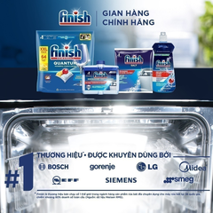 Viên rửa bát Finish Quantum AIO túi 64 viên hương chanh