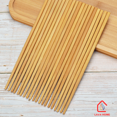 Đũa Tre Trơn Mộc Tự Nhiên 24cm Kháng Khuẩn An Toàn Hộp 10 Đôi