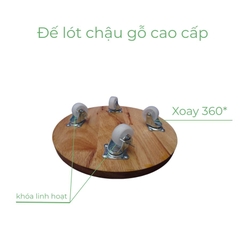 Đế lót để chậu cây có bánh xe cao cấp