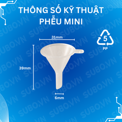 Phễu nhựa mini chiết mỹ phẩm