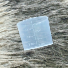 Cốc chia vạch 15ml nhựa PP trong suốt