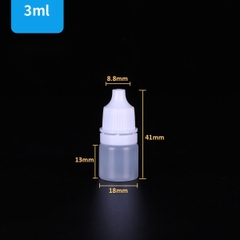 Lọ 3ml Nhựa LDPE Nắp Bảo Hiểm Garanti
