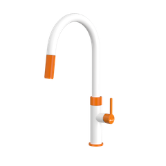 Vòi rửa bát dây rút Konox Lasi Orange